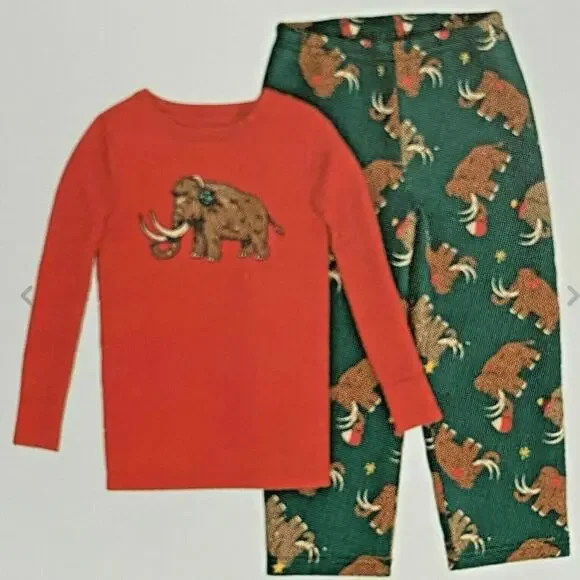 Cat & Jack Woolly Mammoth pajama set Size 3T - Picture 3 of 5